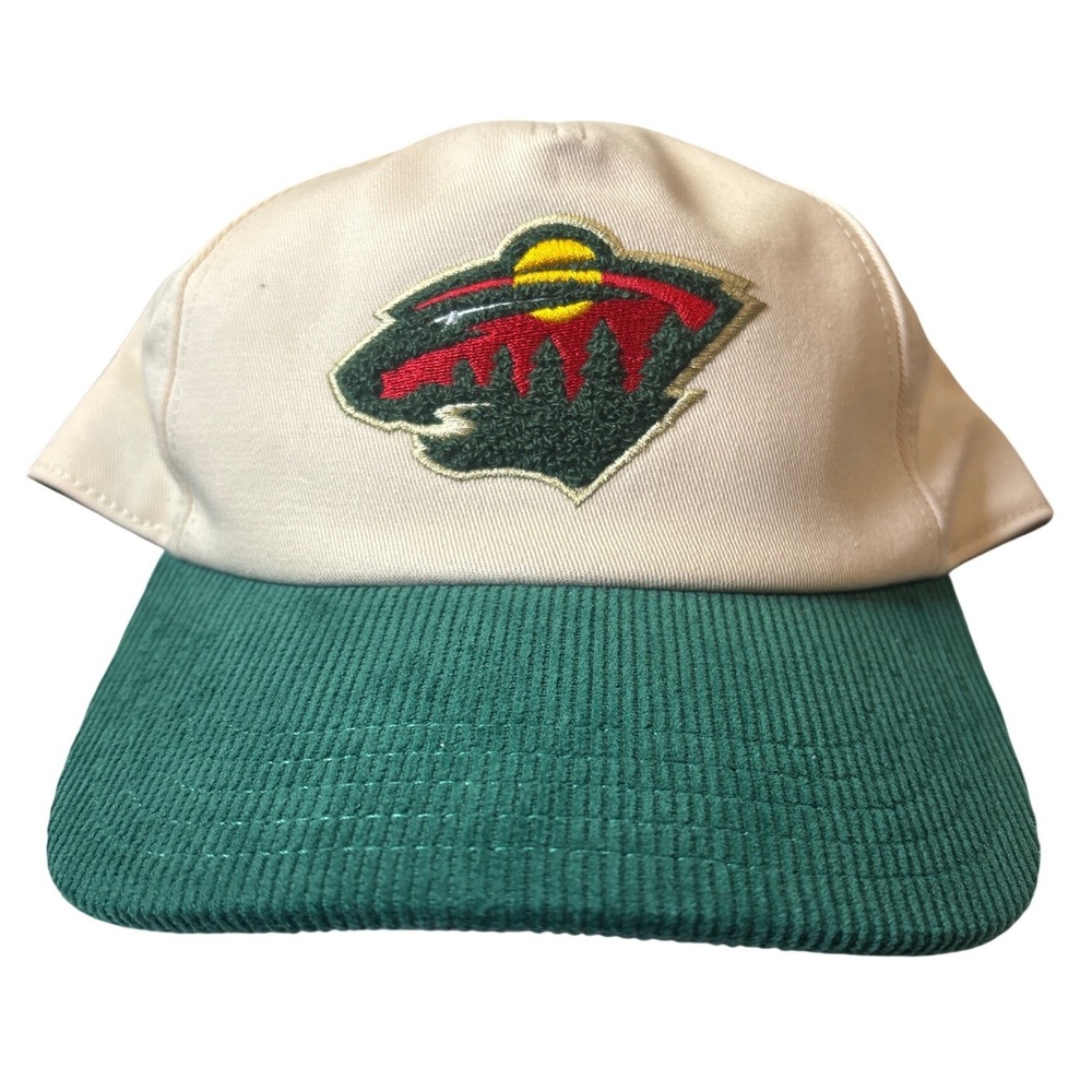 Men's American Needle Green Minnesota Wild Corduroy Chain Stitch Adjustable Hat